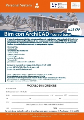 IL CORSO  SUL BIM DI ARCHICAD - LAIA