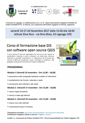 il 1° corso GIS del Comune di Legnago - LAIA