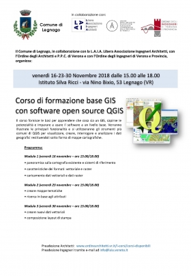 IL Corso QGIS 2018 del Comune di Legnago - LAIA