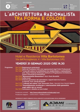 svoltosi il 31/01 il convegno l'Architettura Razionalista - LAIA