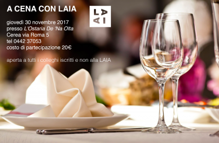 cena conviviale LAIA 2017 - LAIA