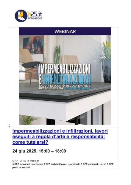 Concluso - H25 formazione - webinar con cfp - LAIA