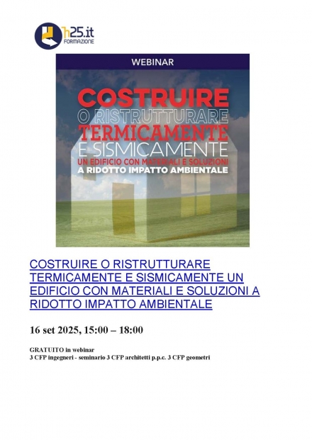 H25 formazione - webinar con cfp riconosciuti - LAIA