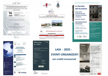 LAIA - eventi organizzati nel 2025 - LAIA