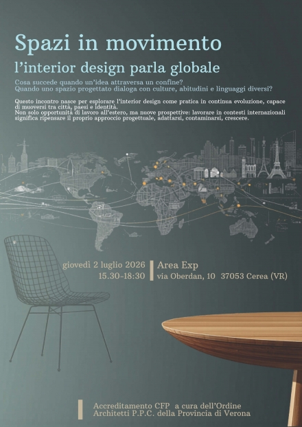 convegno  LAIA  giovedì 2 luglio AREA EXP Cerea - per architetti  con cfp - LAIA