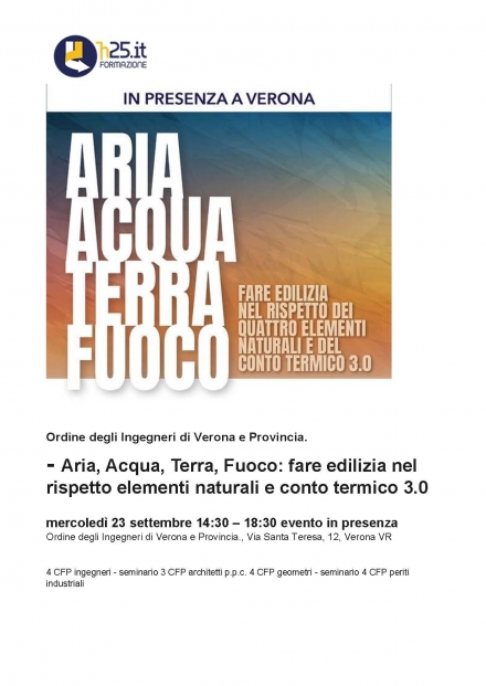 H25 formazione - convegno Ordine Ingegneri Verona - LAIA
